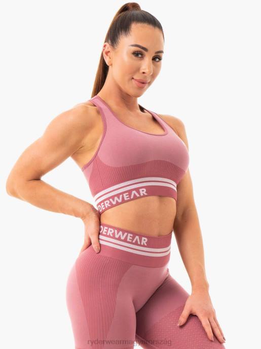 ruházat Ryderwear freestyle varrat nélküli longline sportmelltartó poros rózsaszín nők B48F461