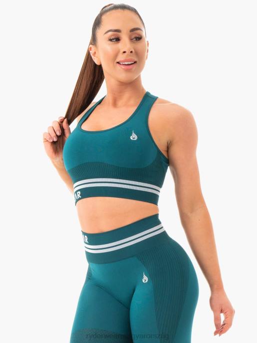 ruházat Ryderwear freestyle varrat nélküli longline sportmelltartó smaragd zöld nők B48F463
