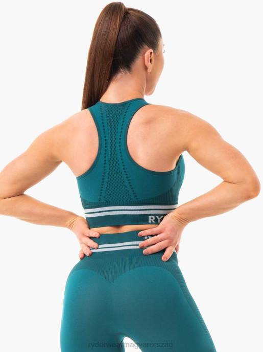 ruházat Ryderwear freestyle varrat nélküli longline sportmelltartó smaragd zöld nők B48F463