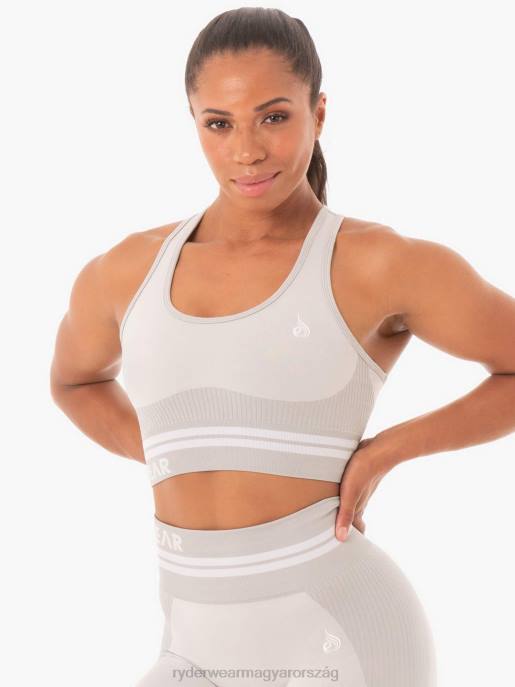 ruházat Ryderwear freestyle varrat nélküli longline sportmelltartó szürke nők B48F495