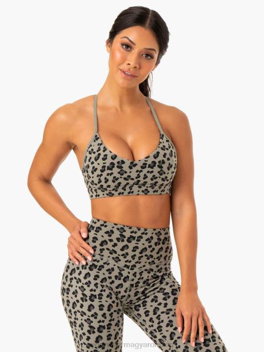 ruházat Ryderwear hibrid sportmelltartó khaki leopárd nők B48F412