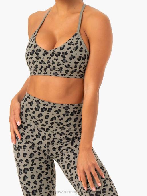 ruházat Ryderwear hibrid sportmelltartó khaki leopárd nők B48F412