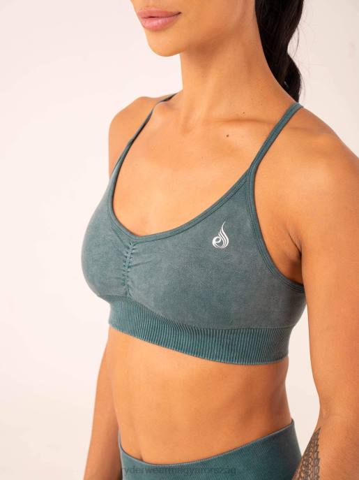 ruházat Ryderwear kőmosású varrat nélküli sportmelltartó benzines kőmosás nők B48F197