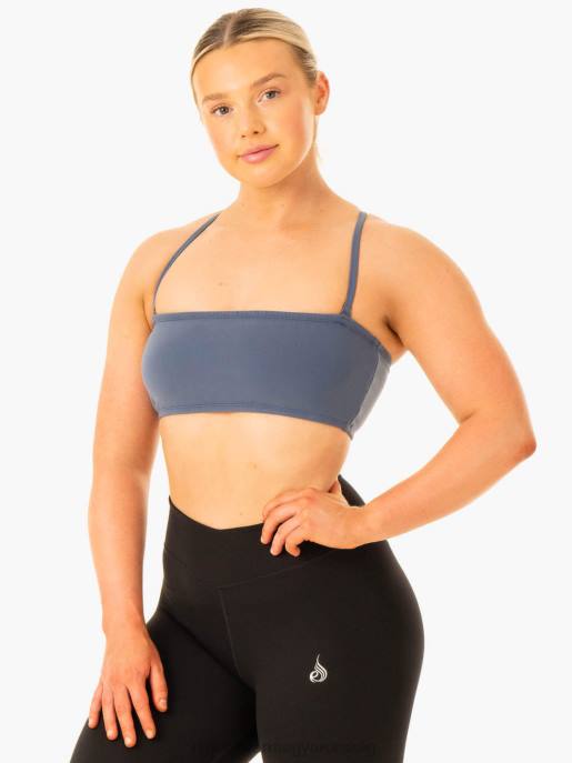 ruházat Ryderwear kabrió bandeau sportmelltartó acél kék nők B48F327