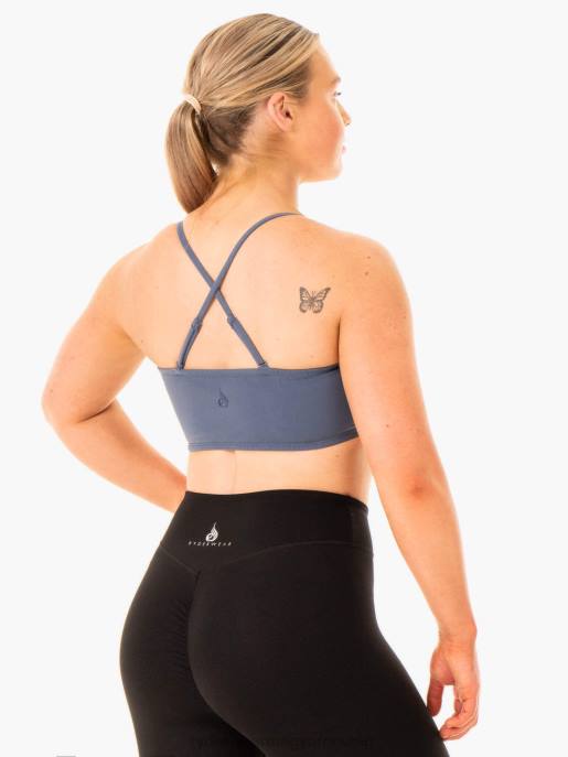 ruházat Ryderwear kabrió bandeau sportmelltartó acél kék nők B48F327