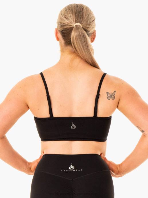 ruházat Ryderwear kabrió bandeau sportmelltartó fekete nők B48F330