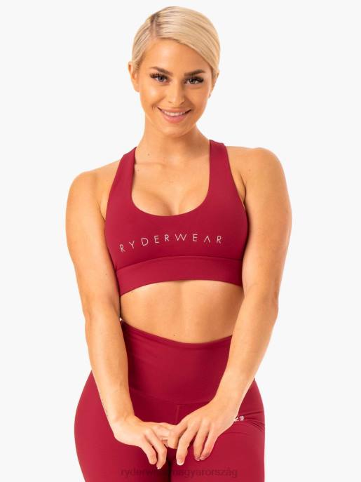 ruházat Ryderwear kapcsok keresztben a sportmelltartón bor vörös nők B48F387