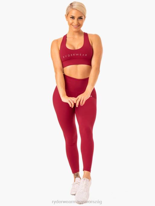 ruházat Ryderwear kapcsok keresztben a sportmelltartón bor vörös nők B48F387