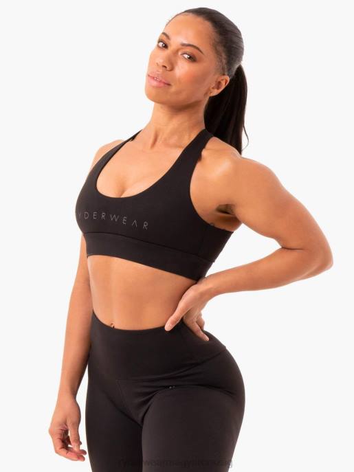 ruházat Ryderwear kapcsok keresztben a sportmelltartón fekete nők B48F390
