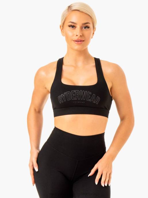 ruházat Ryderwear knockout racer hátsó sportmelltartó fekete nők B48F392