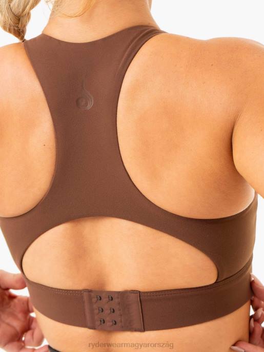 ruházat Ryderwear kritikus nagy hatású sportmelltartó csokoládé nők B48F298
