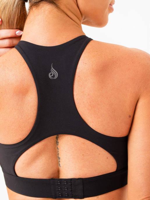 ruházat Ryderwear kritikus nagy hatású sportmelltartó fekete nők B48F299