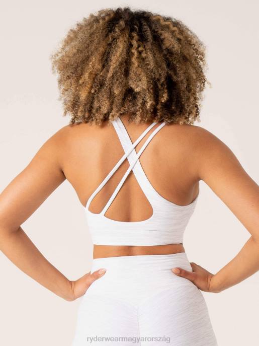 ruházat Ryderwear lendületes V-nyakú sportmelltartó hószürke márga nők B48F265