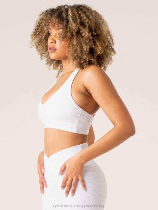 ruházat Ryderwear lendületes V-nyakú sportmelltartó hószürke márga nők B48F265