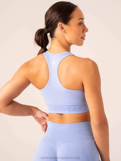 ruházat Ryderwear lift varrat nélküli magas nyakú sportmelltartó búzavirág kék nők B48F185
