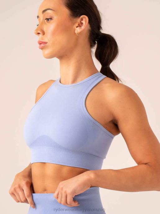 ruházat Ryderwear lift varrat nélküli magas nyakú sportmelltartó búzavirág kék nők B48F185
