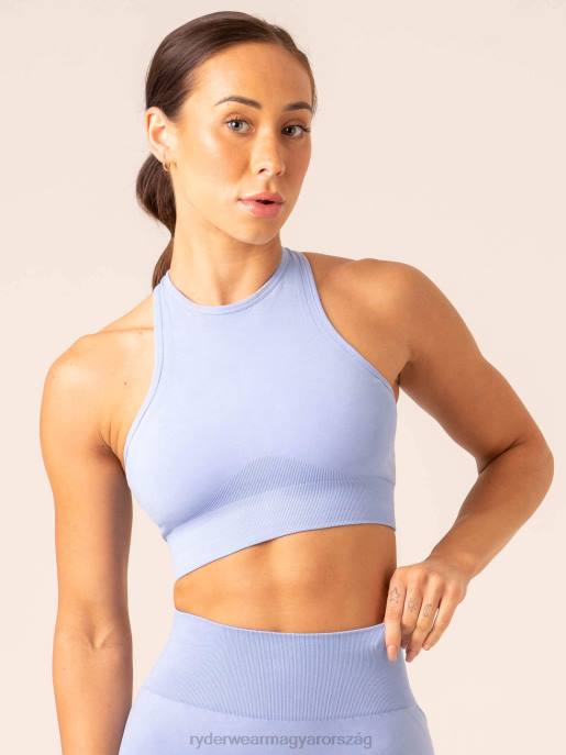 ruházat Ryderwear lift varrat nélküli magas nyakú sportmelltartó búzavirág kék nők B48F185