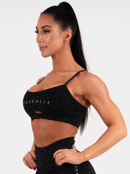 ruházat Ryderwear állati sportmelltartó leopárdfekete nők B48F512