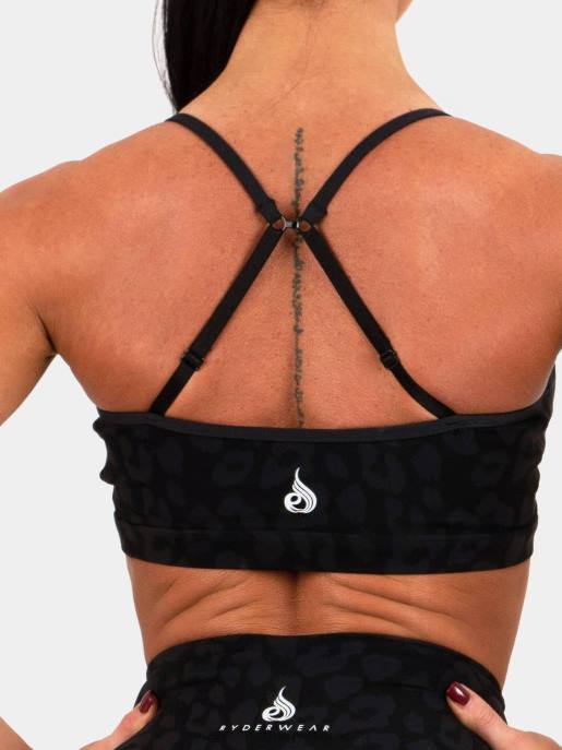 ruházat Ryderwear állati sportmelltartó leopárdfekete nők B48F512