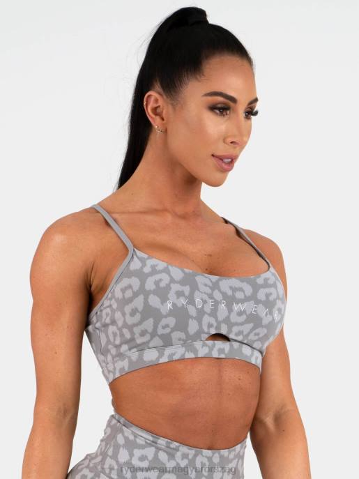 ruházat Ryderwear állati sportmelltartó leopárdszürke nők B48F511