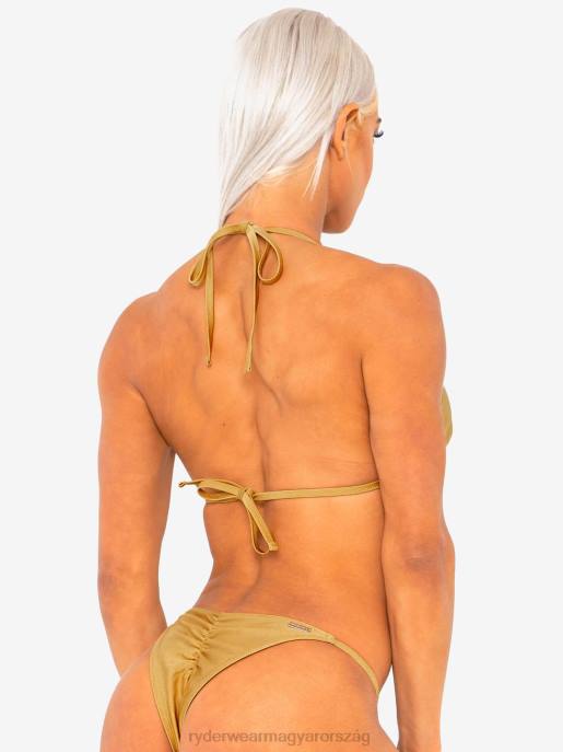 ruházat Ryderwear lsxrw háromszög felköthető bikinifelső fémes arany nők B48F505