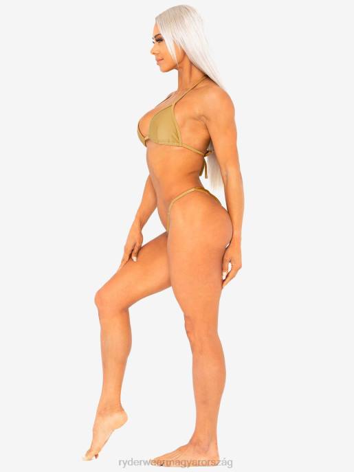 ruházat Ryderwear lsxrw háromszög felköthető bikinifelső fémes arany nők B48F505