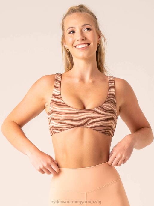 ruházat Ryderwear megállíthatatlan nappali melltartó mokka zebra nők B48F251