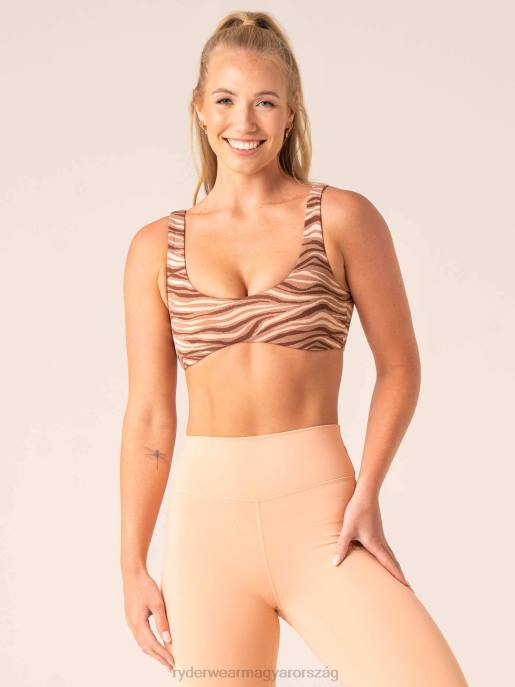 ruházat Ryderwear megállíthatatlan nappali melltartó mokka zebra nők B48F251