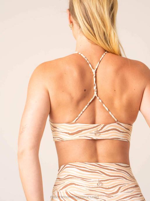 ruházat Ryderwear megállíthatatlan sportmelltartó vaníliás zebra nők B48F255
