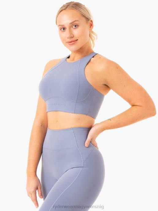 ruházat Ryderwear nkd vázas hosszú vonalú sportmelltartó kőmosó kék nők B48F303