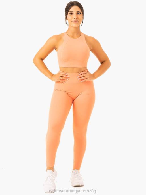 ruházat Ryderwear nkd vázas hosszú vonalú sportmelltartó terrakotta nők B48F305