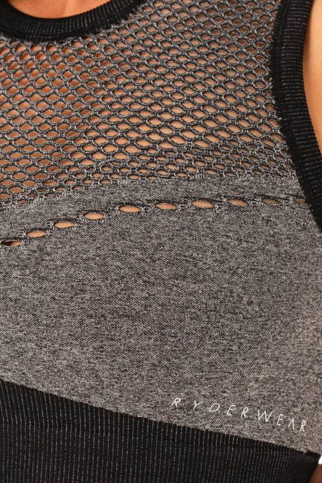 ruházat Ryderwear oasis varrat nélküli crop top fekete márga nők B48F500