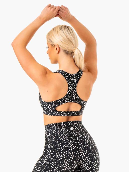 ruházat Ryderwear reform sportmelltartó fekete folt nők B48F391