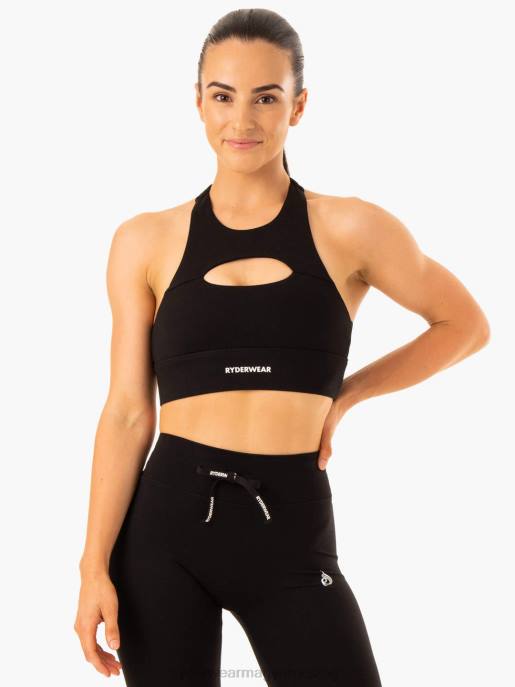 ruházat Ryderwear replay kivágott sportmelltartó fekete nők B48F357