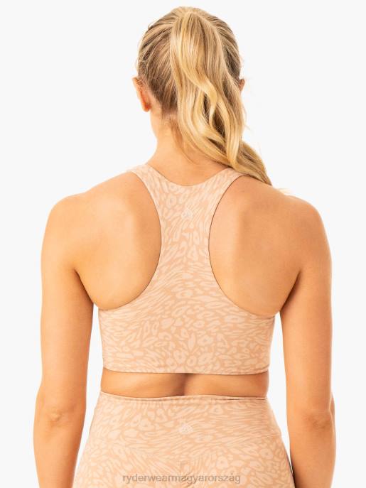 ruházat Ryderwear rotációs sportmelltartó homokkő leopárd nők B48F308