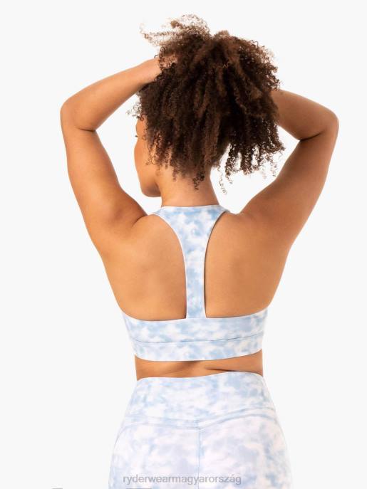ruházat Ryderwear sportmelltartó acélkék nyakkendőfesték nők B48F409