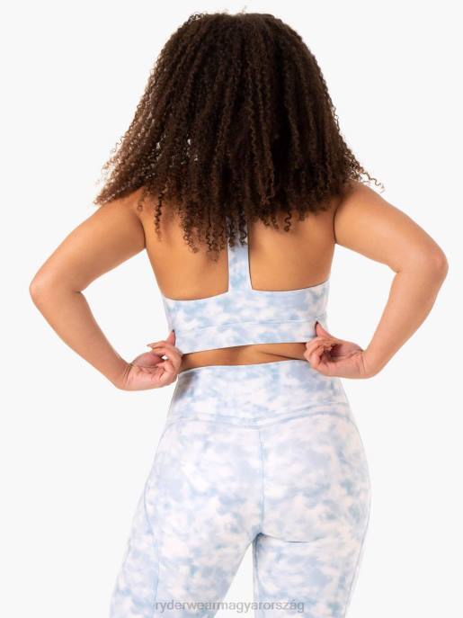 ruházat Ryderwear sportmelltartó acélkék nyakkendőfesték nők B48F409