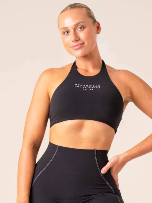 ruházat Ryderwear stride halter sportmelltartó fekete nők B48F226