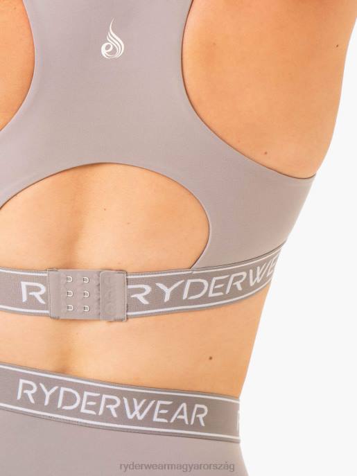ruházat Ryderwear szinttel feljebb erős hatású sportmelltartó acélszürke nők B48F291