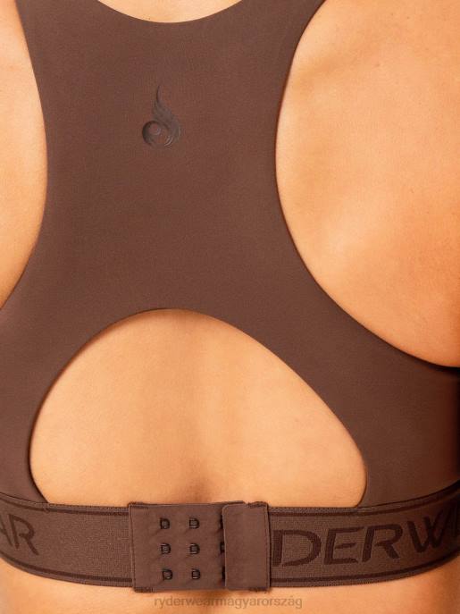 ruházat Ryderwear szinttel feljebb erős hatású sportmelltartó csokoládé nők B48F289
