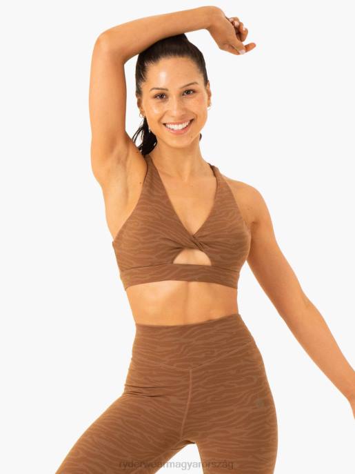 ruházat Ryderwear transform twist sportmelltartó csokoládé zebra nők B48F281