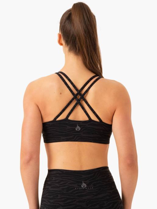ruházat Ryderwear transform twist sportmelltartó fekete zebra nők B48F282