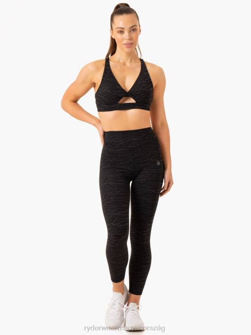 ruházat Ryderwear transform twist sportmelltartó fekete zebra nők B48F282