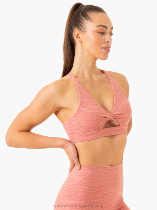 ruházat Ryderwear transform twist sportmelltartó rózsaszín zebra nők B48F280