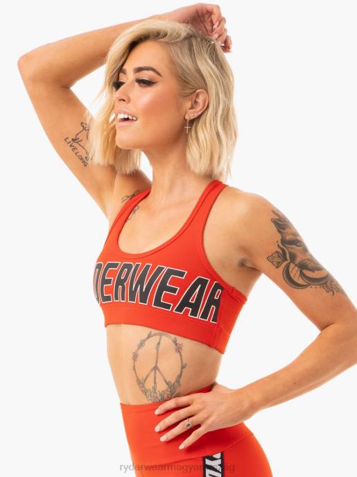 ruházat Ryderwear udvari sportmelltartó narancsvörös nők B48F502