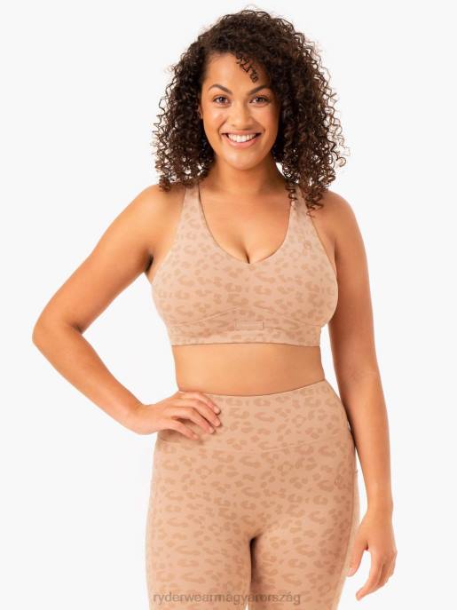 ruházat Ryderwear ultra V-nyakú sportmelltartó cser leopárd nők B48F374
