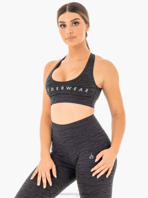 ruházat Ryderwear vad cross over sportmelltartó fekete zebra nők B48F443