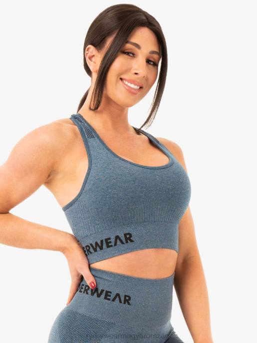 ruházat Ryderwear varrat nélküli kapcsos sportmelltartó kékeszöld márga nők B48F485