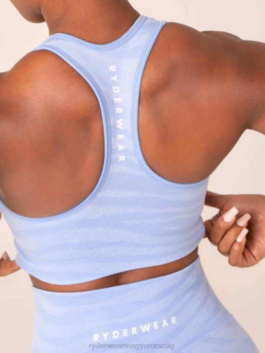 ruházat Ryderwear zebra varrat nélküli sportmelltartó égkék zebra nők B48F202