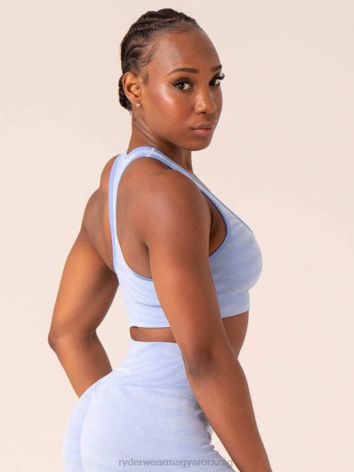 ruházat Ryderwear zebra varrat nélküli sportmelltartó égkék zebra nők B48F202